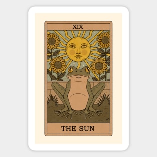 The Sun - Frogs Tarot Sticker